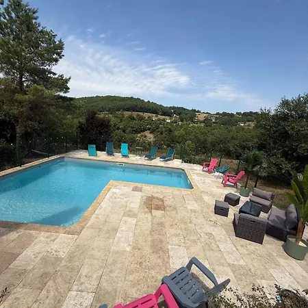 Coeur De Dordogne, Vue Vallee, Grande Piscine Privee 別荘 La Bachellerie